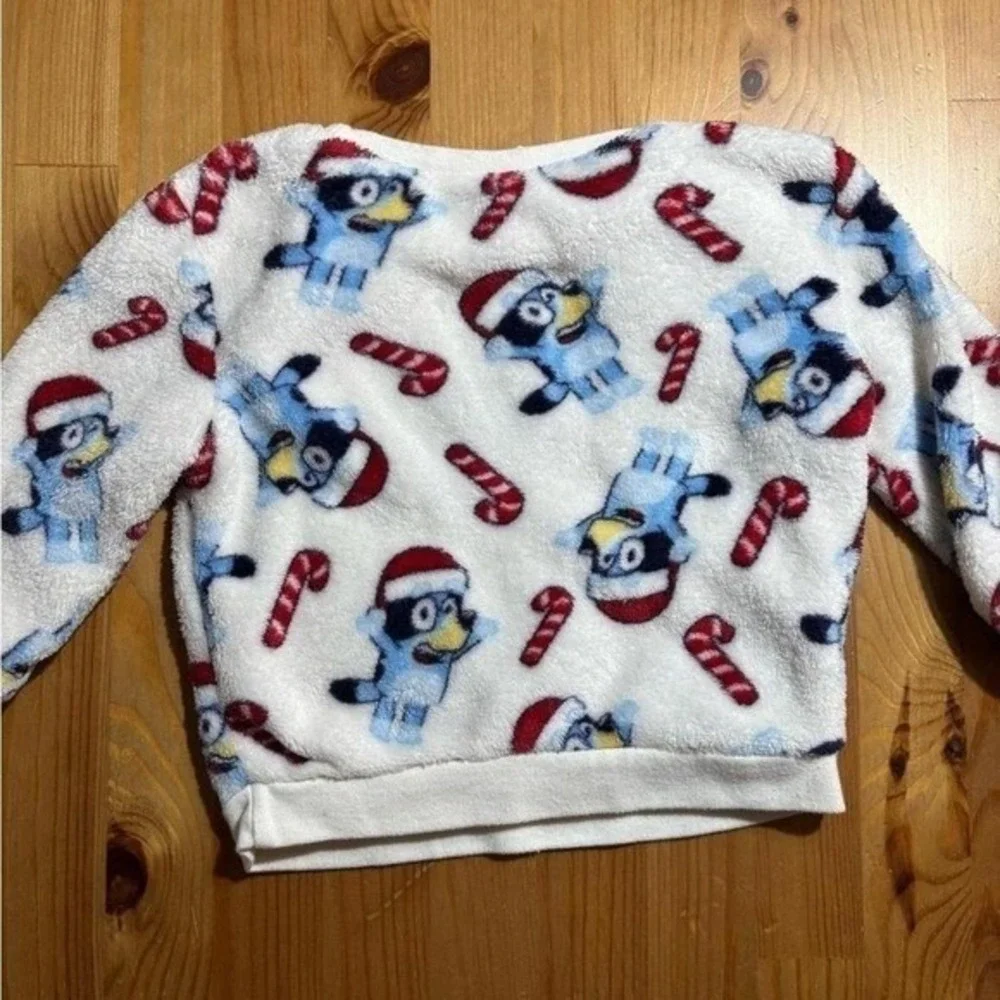 Toddler‎ Soft Fleece Bluey Christmas Sweater Size 18M